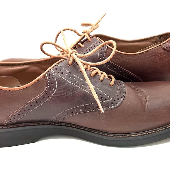 GH Bass & Co Men's BASS Drew Size 11.5 medium, Small worn spot on back Left Shoe - Picture 4 of 10